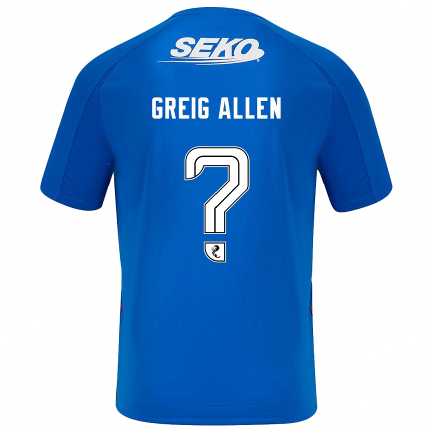 Kids Football Greig Allen #0 Dark Blue Home Jersey 2024/25 T-Shirt Canada