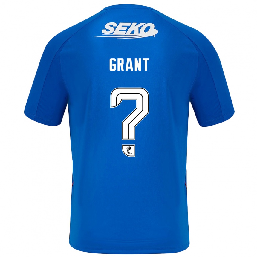 Enfant Football Maillot Leyton Grant #0 Bleu Foncé Tenues Domicile 2024/25 Canada