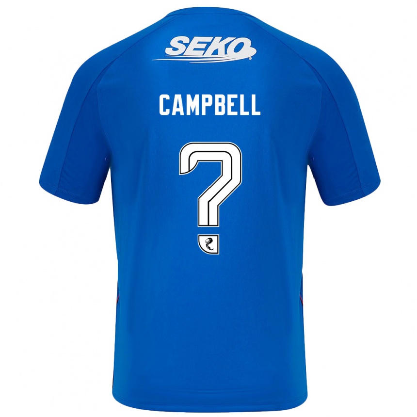 Kids Football Connor Campbell #0 Dark Blue Home Jersey 2024/25 T-Shirt Canada