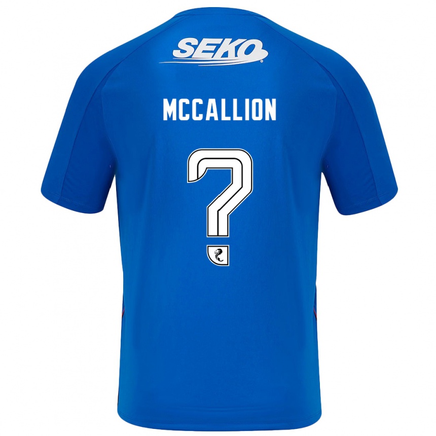 Kids Football Aiden Mccallion #0 Dark Blue Home Jersey 2024/25 T-Shirt Canada