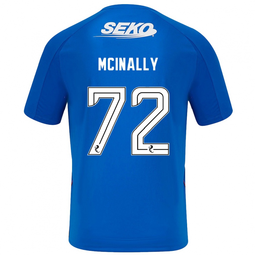 Enfant Football Maillot Darren Mcinally #72 Bleu Foncé Tenues Domicile 2024/25 Canada