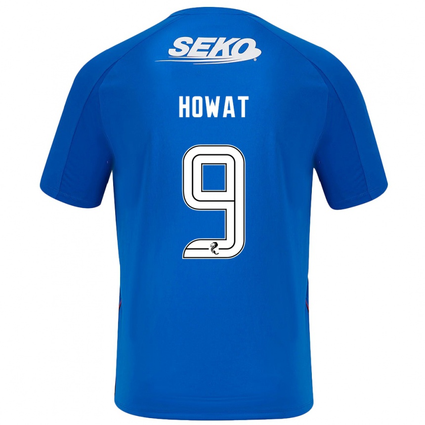 Kids Football Kirsty Howat #9 Dark Blue Home Jersey 2024/25 T-Shirt Canada