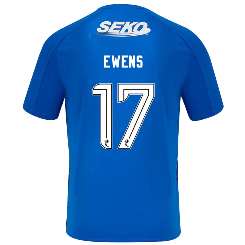 Kids Football Sarah Ewens #17 Dark Blue Home Jersey 2024/25 T-Shirt Canada