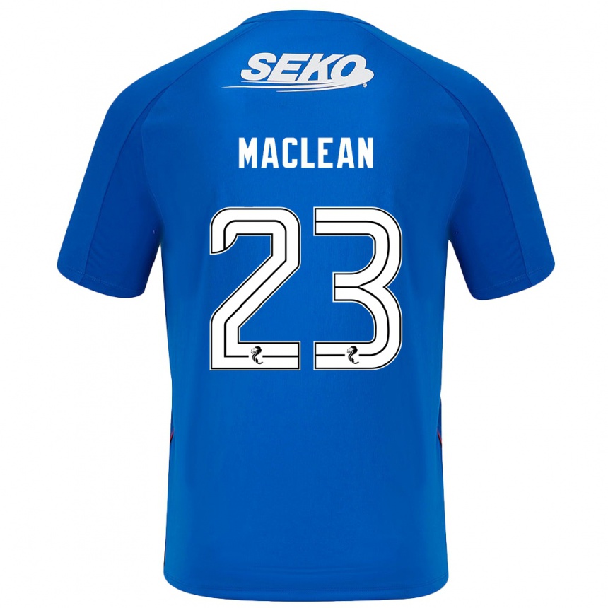 Enfant Football Maillot Kirsty Maclean #23 Bleu Foncé Tenues Domicile 2024/25 Canada