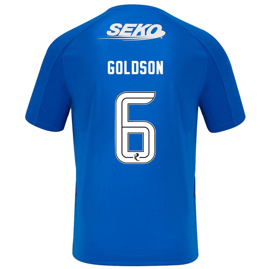 Kids Football Connor Goldson #6 Dark Blue Home Jersey 2024/25 T-Shirt Canada