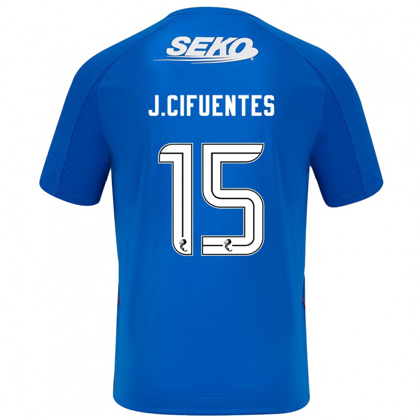 Kids Football José Cifuentes #15 Dark Blue Home Jersey 2024/25 T-Shirt Canada