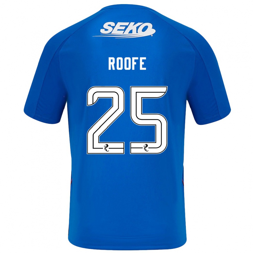 Enfant Football Maillot Kemar Roofe #25 Bleu Foncé Tenues Domicile 2024/25 Canada