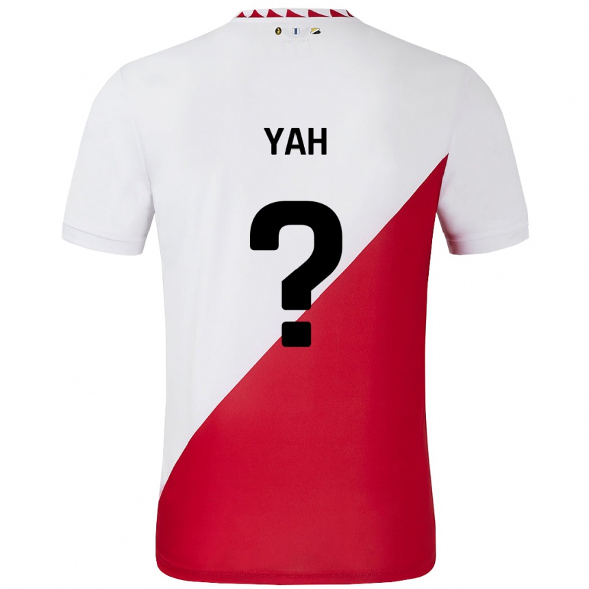 Kids Football Gibson Yah #0 White Red Home Jersey 2024/25 T-Shirt Canada