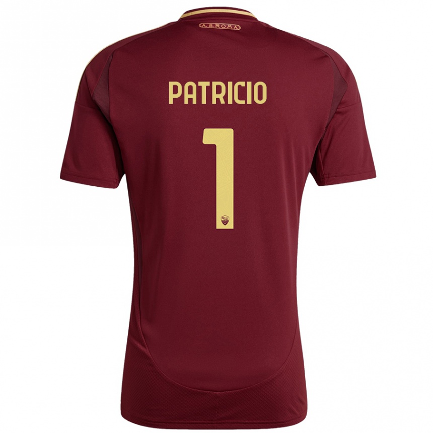 Enfant Football Maillot Rui Patricio #1 Rouge Brun Or Tenues Domicile 2024/25 Canada