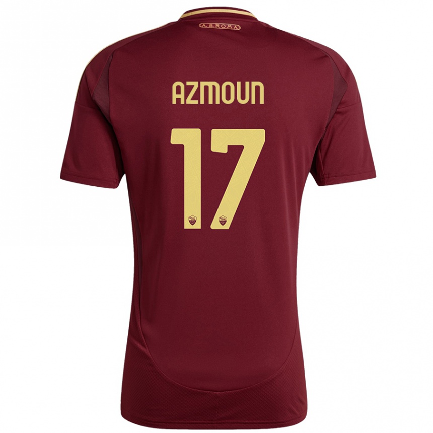 Enfant Football Maillot Sardar Azmoun #17 Rouge Brun Or Tenues Domicile 2024/25 Canada