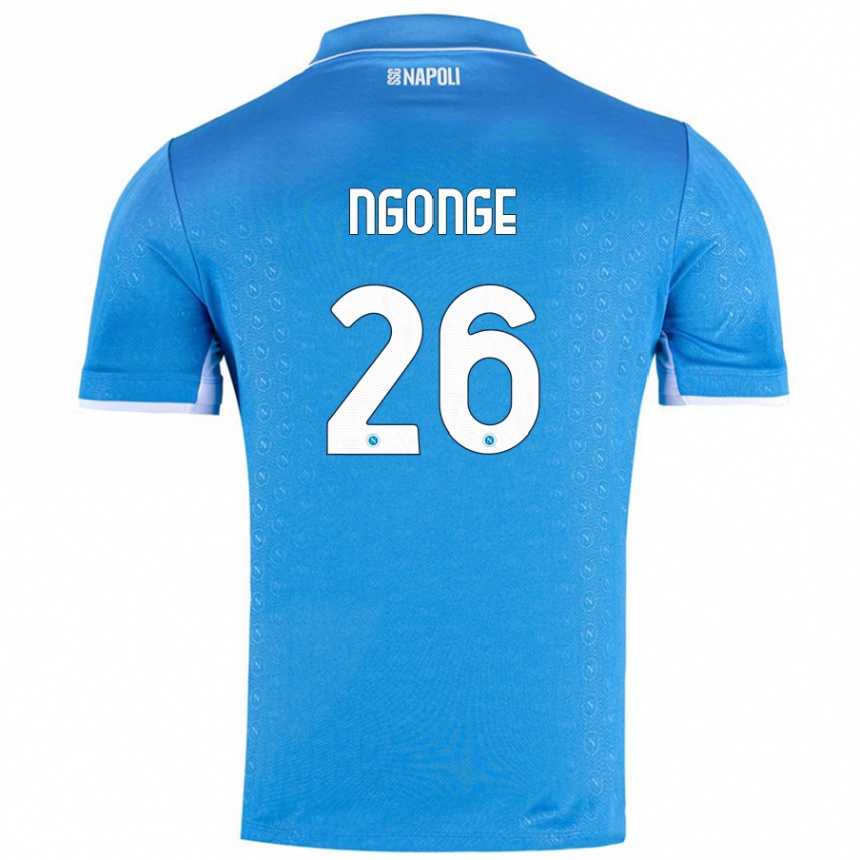 Enfant Football Maillot Cyril Ngonge #26 Bleu Ciel Tenues Domicile 2024/25 Canada