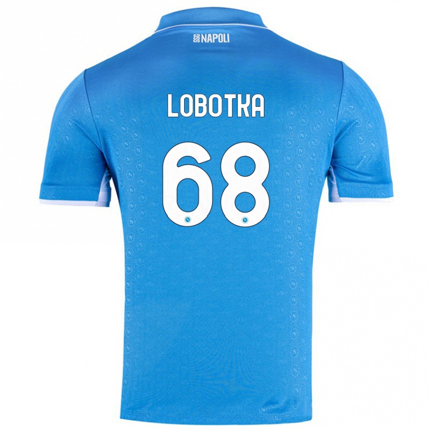 Enfant Football Maillot Stanislav Lobotka #68 Bleu Ciel Tenues Domicile 2024/25 Canada