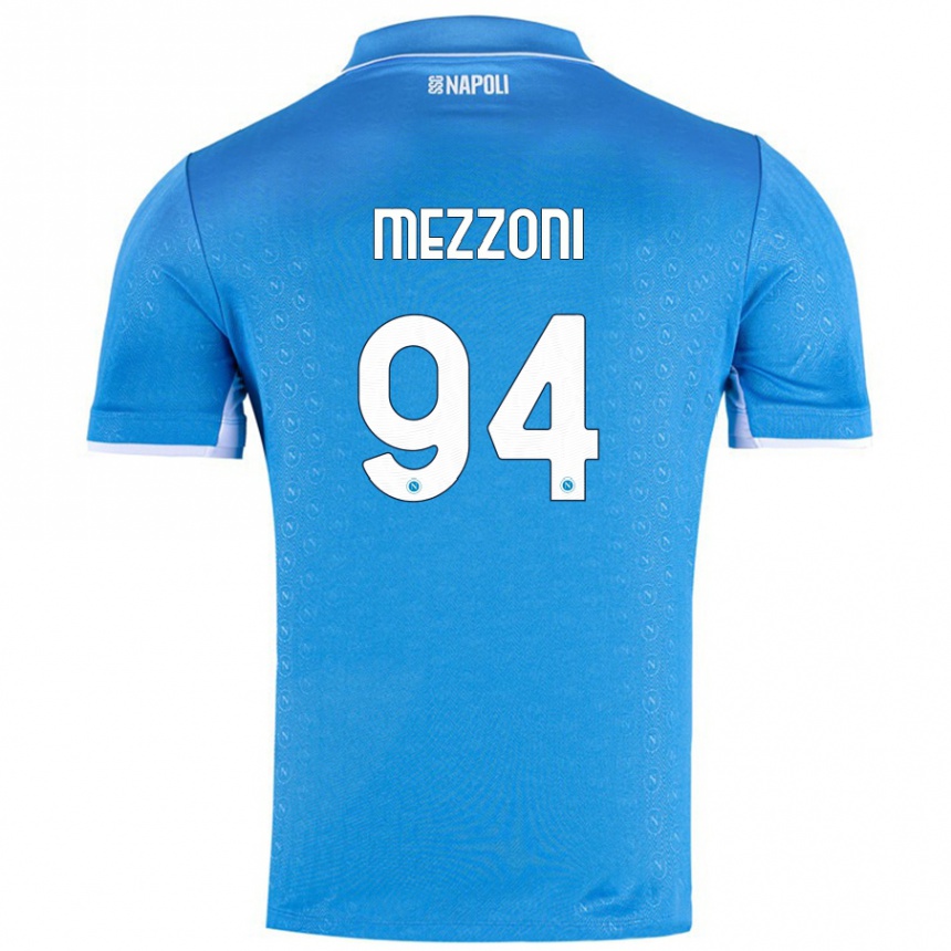 Enfant Football Maillot Francesco Mezzoni #94 Bleu Ciel Tenues Domicile 2024/25 Canada