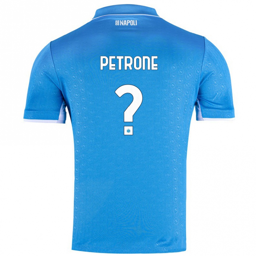 Enfant Football Maillot Andrea Petrone #0 Bleu Ciel Tenues Domicile 2024/25 Canada