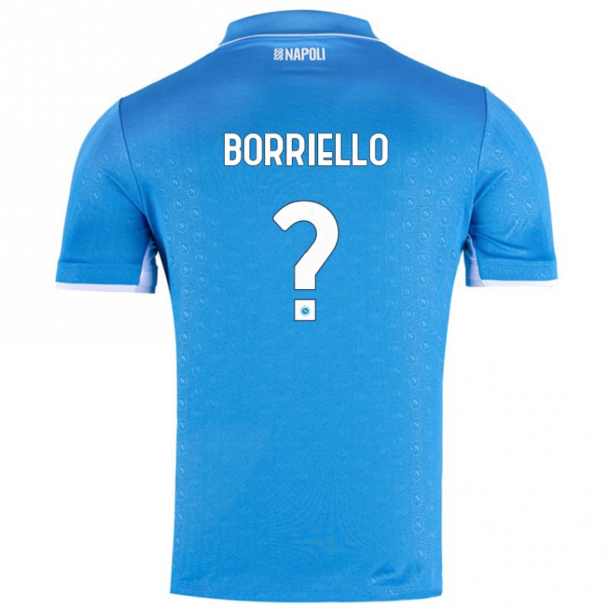 Enfant Football Maillot Salvatore Borriello #0 Bleu Ciel Tenues Domicile 2024/25 Canada