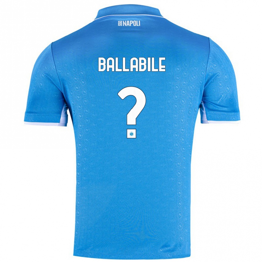 Enfant Football Maillot Ernesto Ballabile #0 Bleu Ciel Tenues Domicile 2024/25 Canada