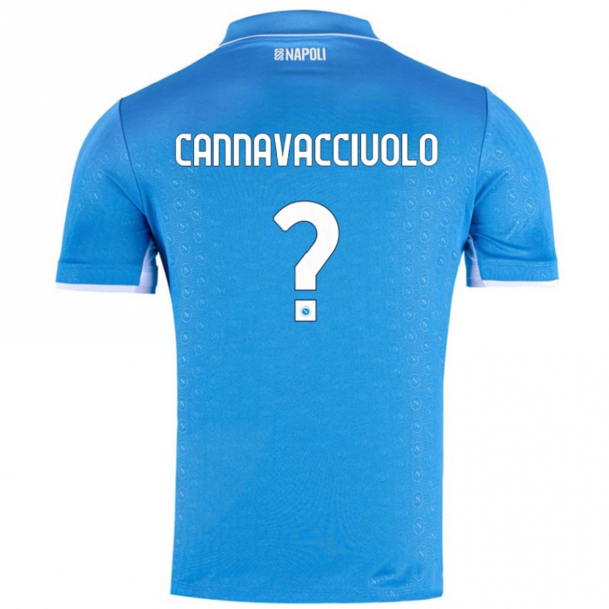 Enfant Football Maillot Luigi Pio Cannavacciuolo #0 Bleu Ciel Tenues Domicile 2024/25 Canada