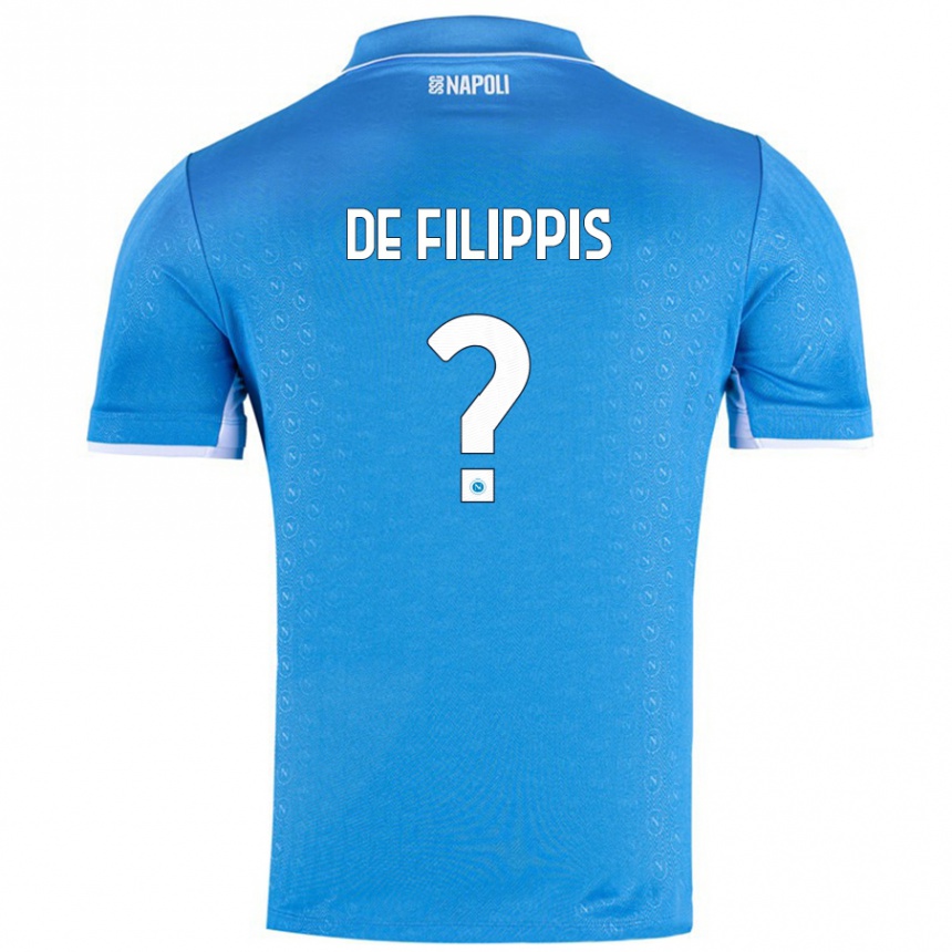 Enfant Football Maillot Antonio De Filippis #0 Bleu Ciel Tenues Domicile 2024/25 Canada