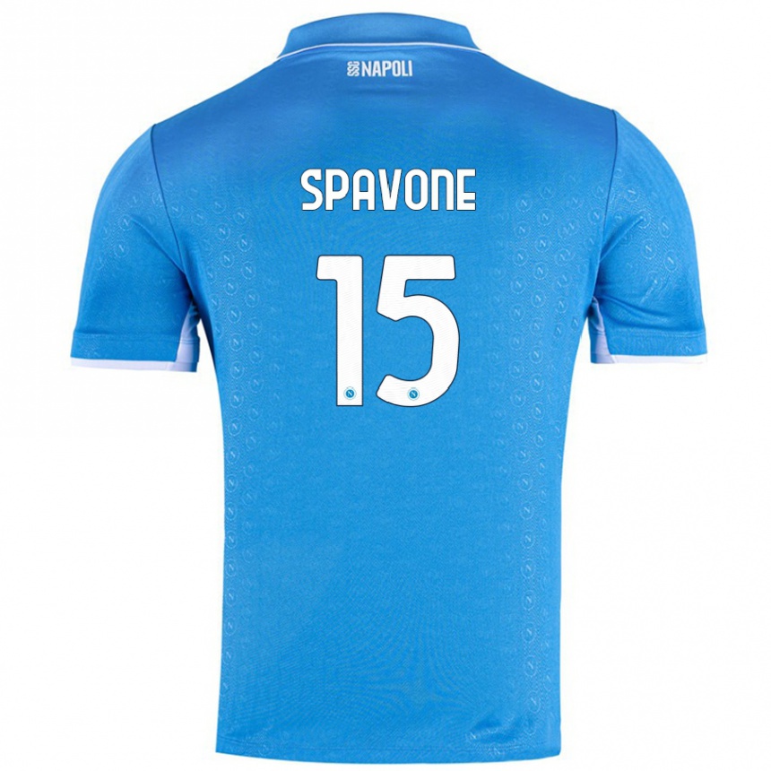 Enfant Football Maillot Alessandro Spavone #15 Bleu Ciel Tenues Domicile 2024/25 Canada