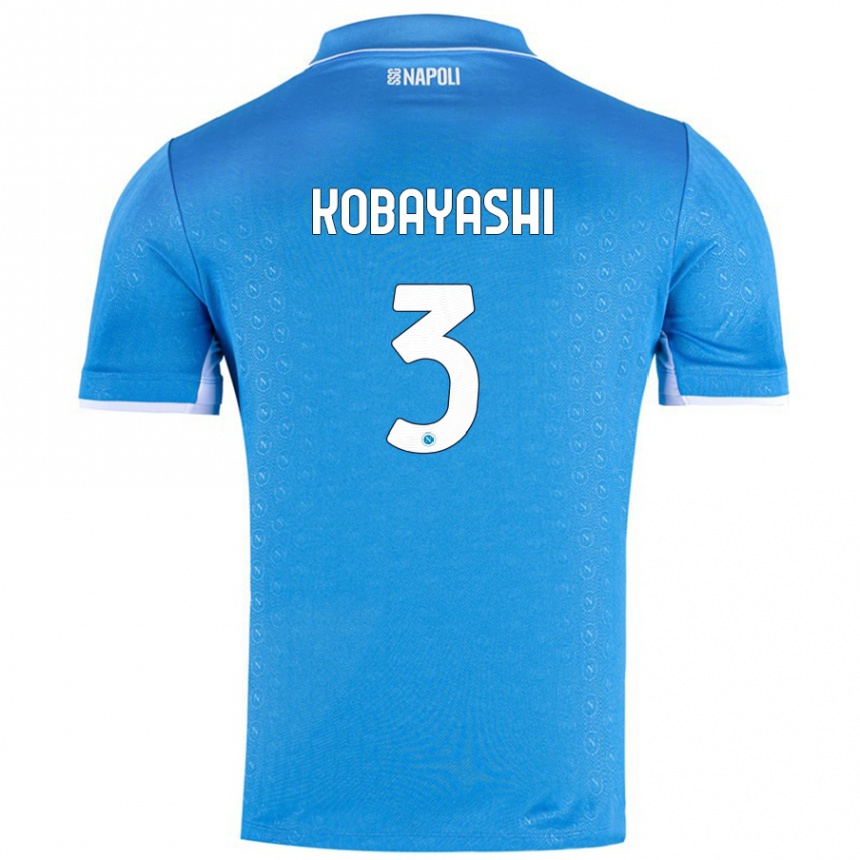 Enfant Football Maillot Miharu Kobayashi #3 Bleu Ciel Tenues Domicile 2024/25 Canada