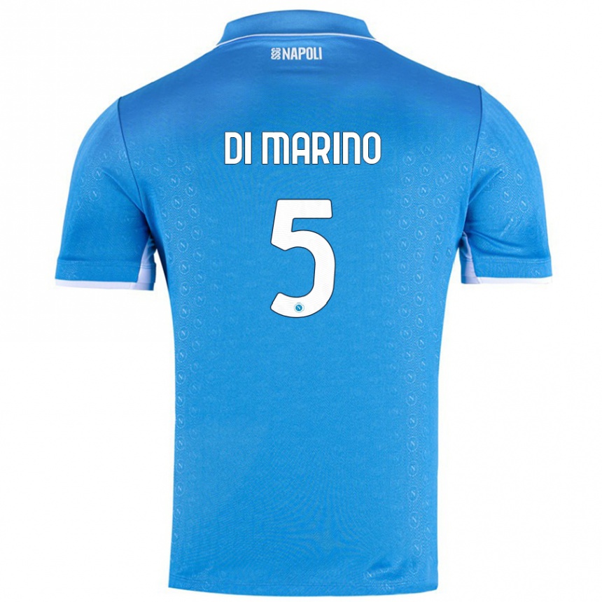 Kids Football Paola Di Marino #5 Sky Blue Home Jersey 2024/25 T-Shirt Canada