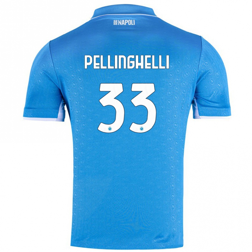 Enfant Football Maillot Alice Pellinghelli #33 Bleu Ciel Tenues Domicile 2024/25 Canada