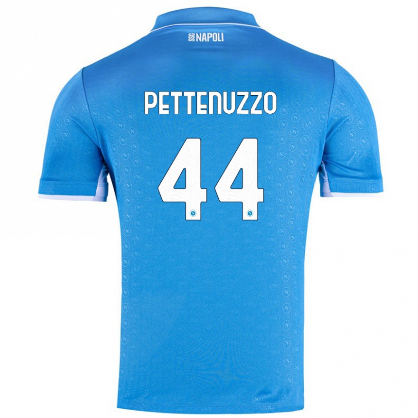 Enfant Football Maillot Tecla Pettenuzzo #44 Bleu Ciel Tenues Domicile 2024/25 Canada