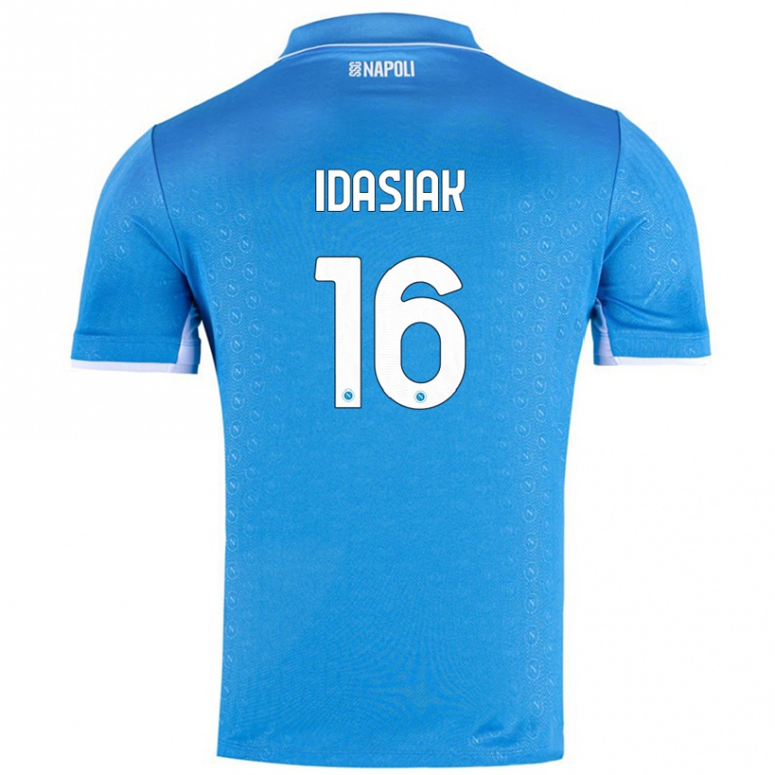 Enfant Football Maillot Hubert Idasiak #16 Bleu Ciel Tenues Domicile 2024/25 Canada