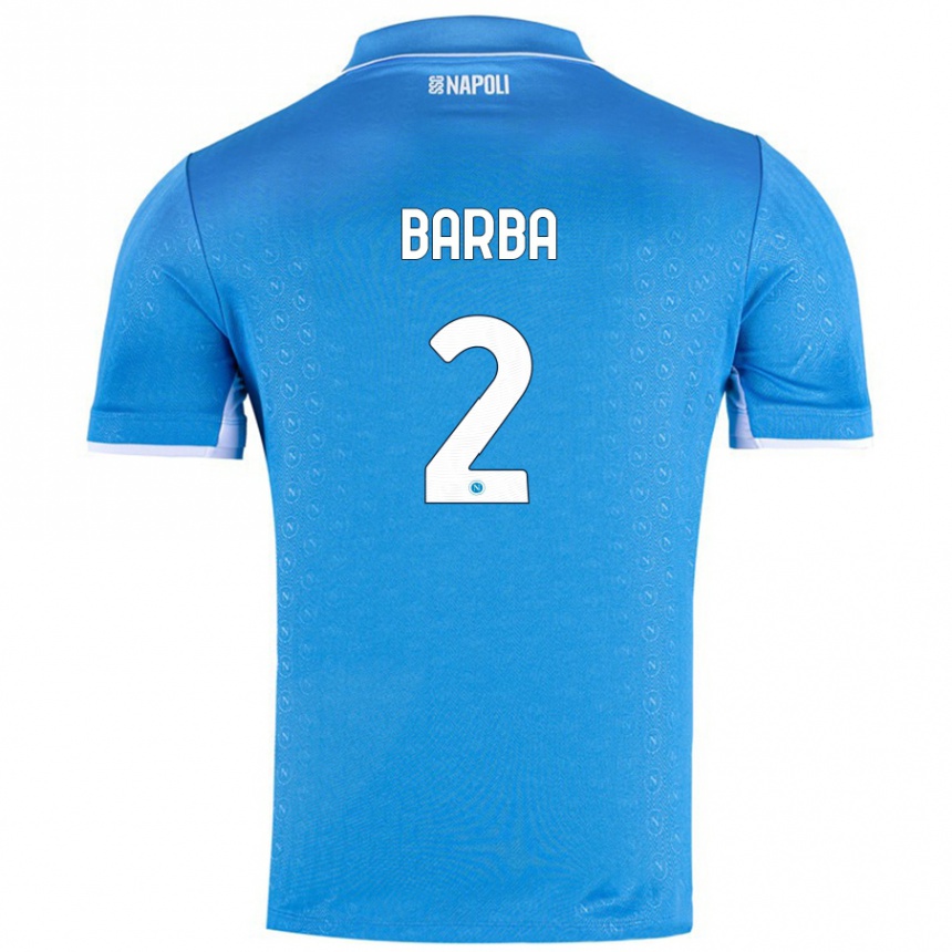 Enfant Football Maillot Benedetto Barba #2 Bleu Ciel Tenues Domicile 2024/25 Canada