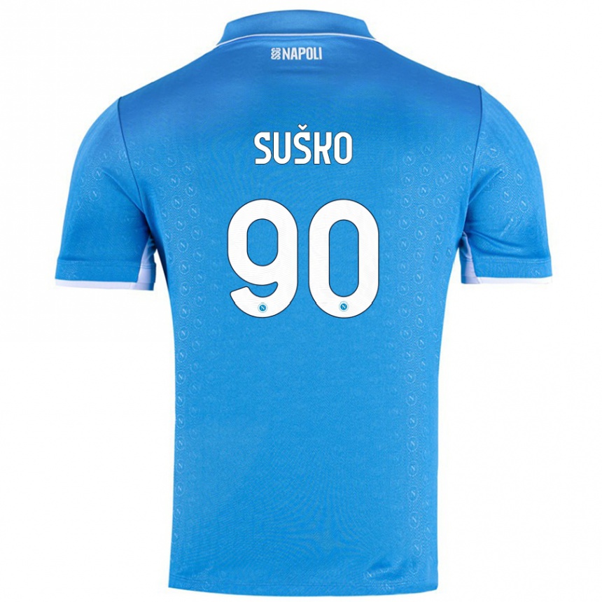 Enfant Football Maillot Daniel Suško #90 Bleu Ciel Tenues Domicile 2024/25 Canada