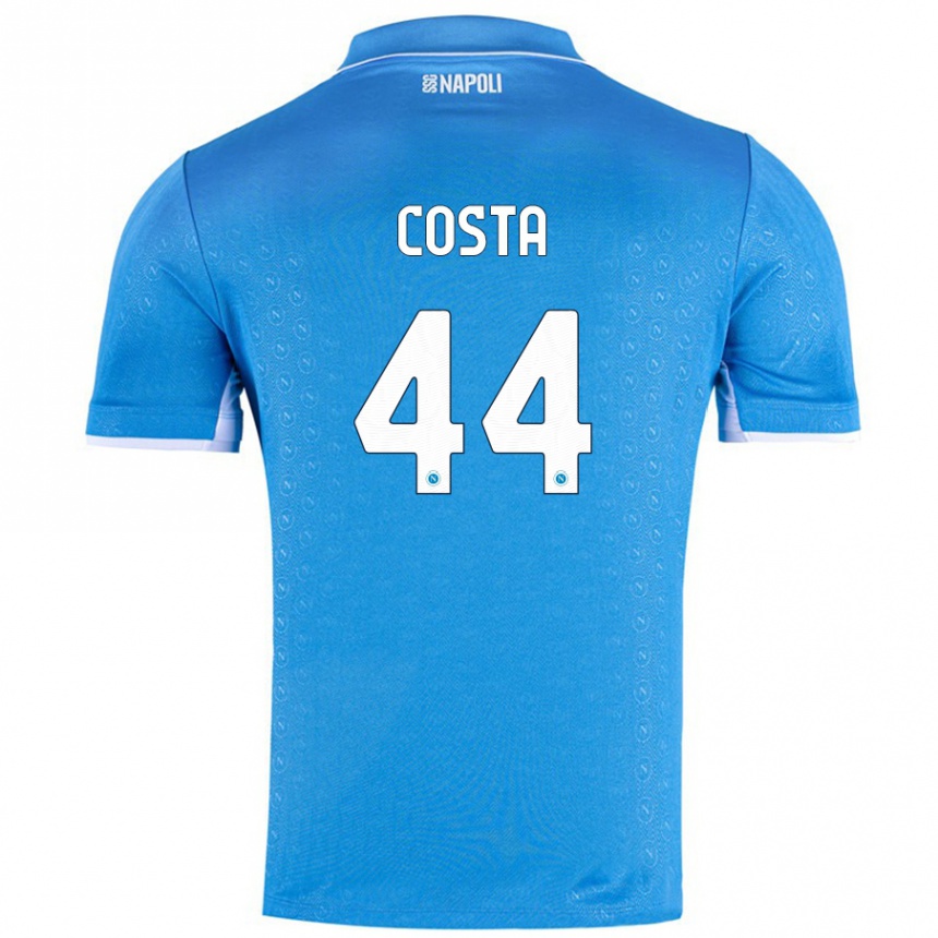 Enfant Football Maillot Filippo Costa #44 Bleu Ciel Tenues Domicile 2024/25 Canada