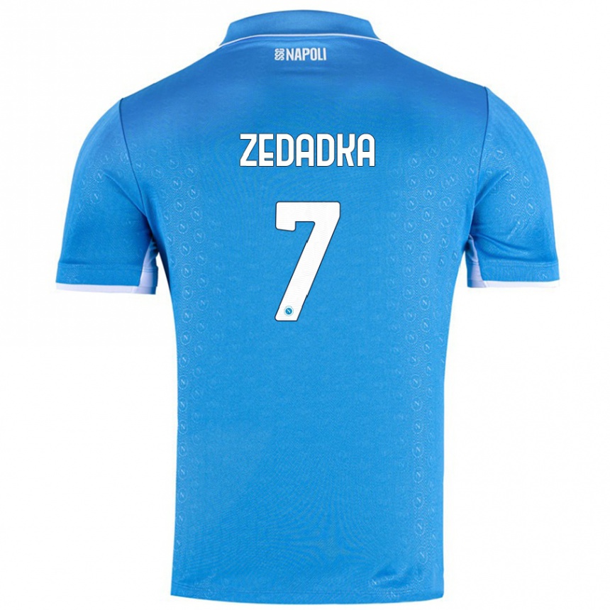 Kids Football Karim Zedadka #7 Sky Blue Home Jersey 2024/25 T-Shirt Canada