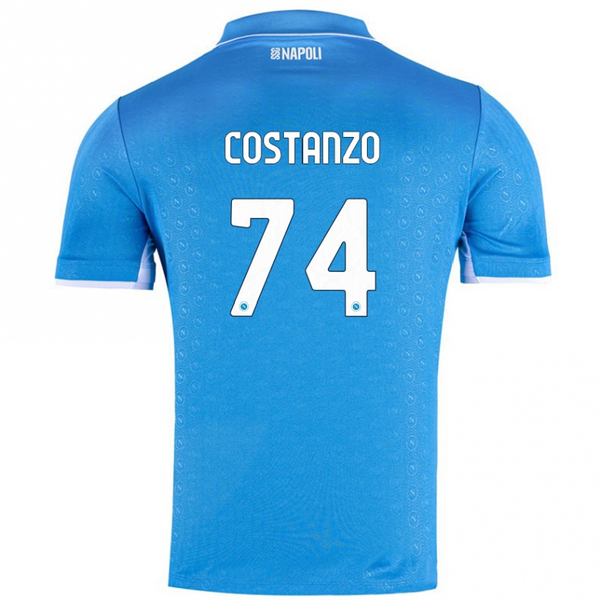 Enfant Football Maillot Davide Costanzo #74 Bleu Ciel Tenues Domicile 2024/25 Canada