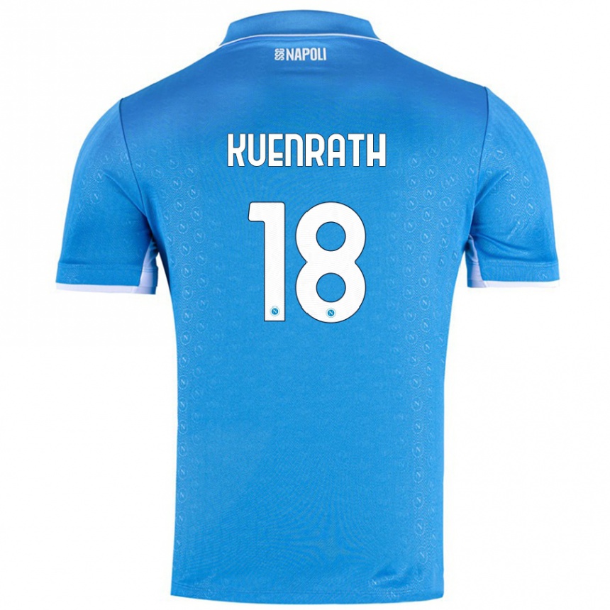 Enfant Football Maillot Melanie Kuenrath #18 Bleu Ciel Tenues Domicile 2024/25 Canada