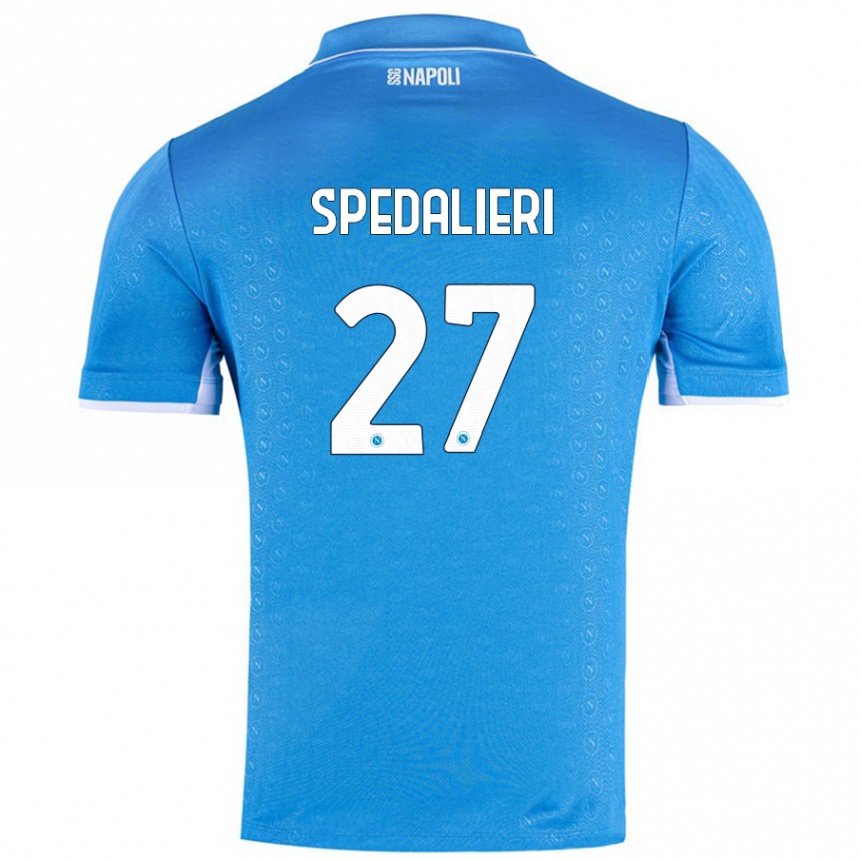 Kids Football Johnatan Andrea Spedalieri #27 Sky Blue Home Jersey 2024/25 T-Shirt Canada