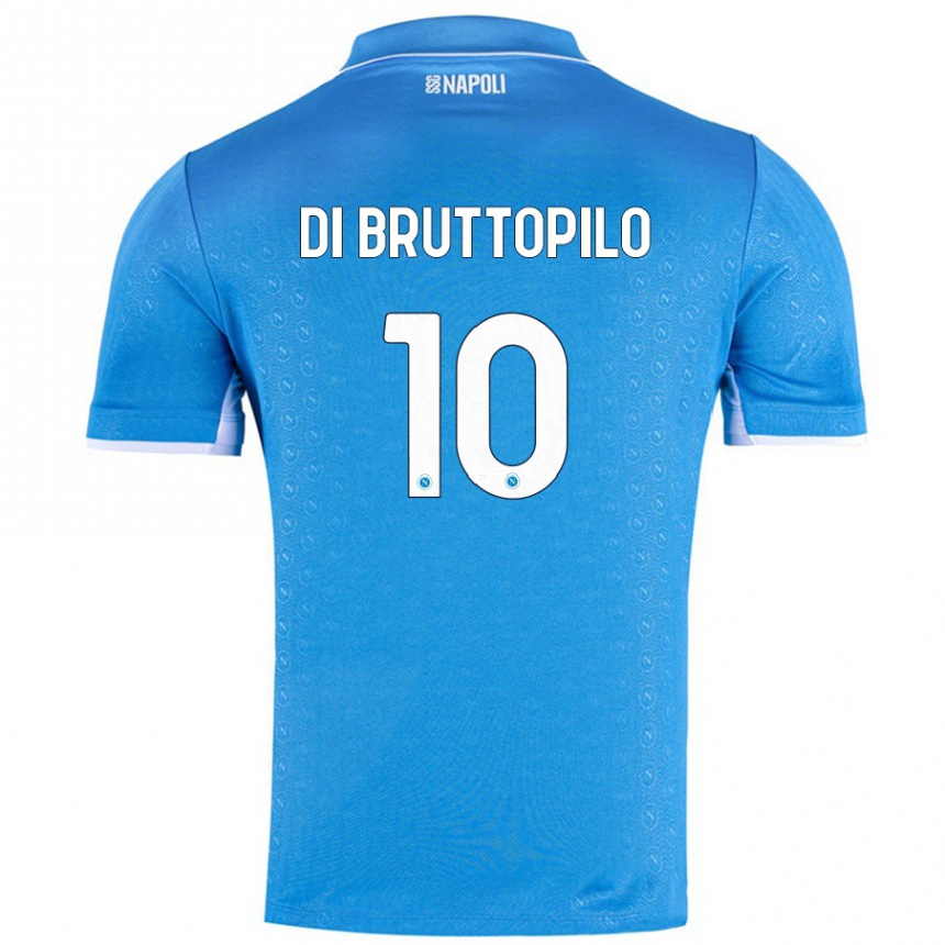 Enfant Football Maillot Giuseppe Ambrosino Di Bruttopilo #10 Bleu Ciel Tenues Domicile 2024/25 Canada