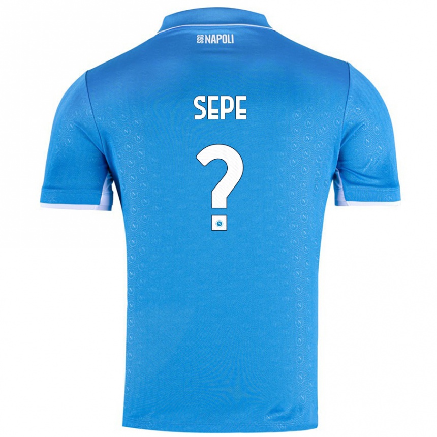 Enfant Football Maillot Mauro Sepe #0 Bleu Ciel Tenues Domicile 2024/25 Canada