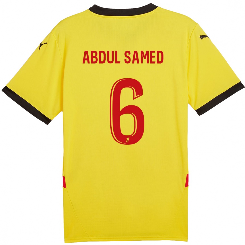 Enfant Football Maillot Salis Abdul Samed #6 Jaune Rouge Tenues Domicile 2024/25 Canada