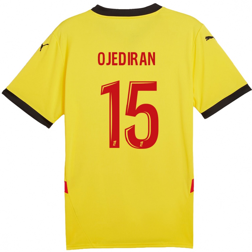 Kids Football Hamzat Ojediran #15 Yellow Red Home Jersey 2024/25 T-Shirt Canada