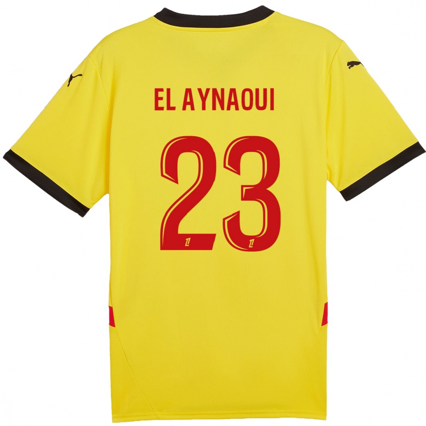 Enfant Football Maillot Neil El Aynaoui #23 Jaune Rouge Tenues Domicile 2024/25 Canada