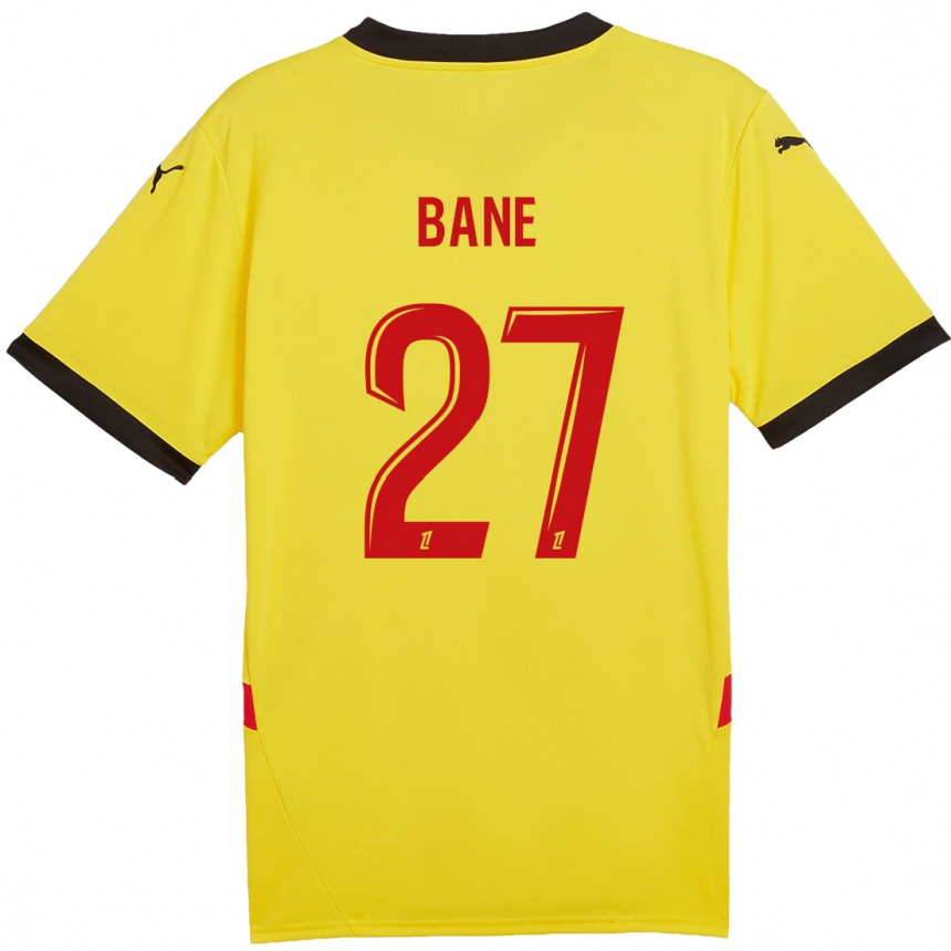 Kids Football Sidi Bane #27 Yellow Red Home Jersey 2024/25 T-Shirt Canada