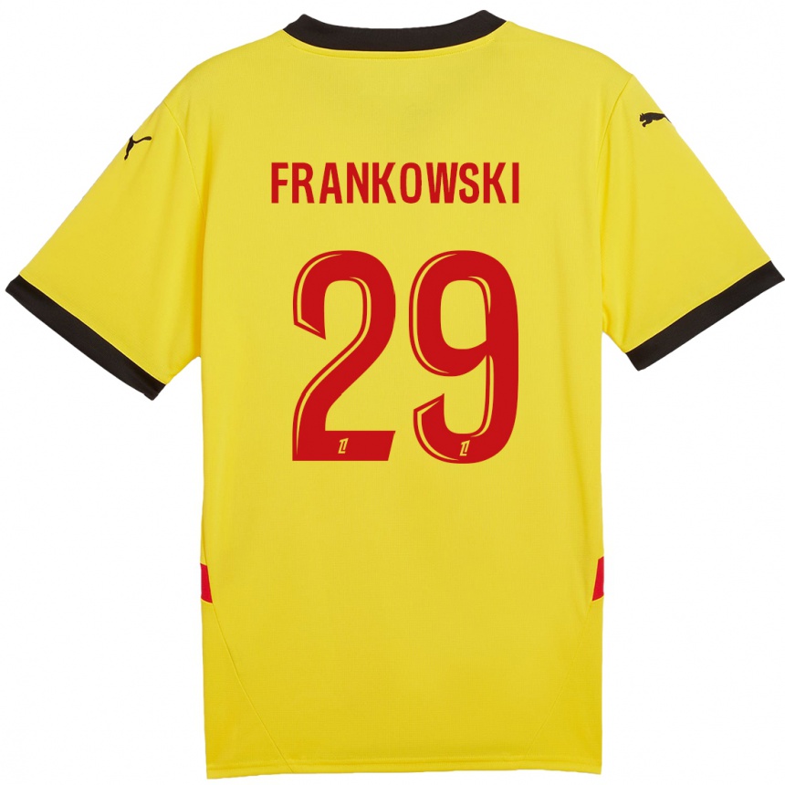 Enfant Football Maillot Przemyslaw Frankowski #29 Jaune Rouge Tenues Domicile 2024/25 Canada