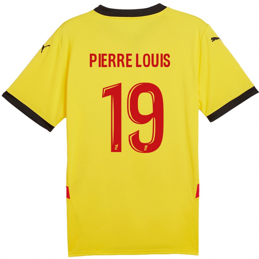 Enfant Football Maillot Dayana Pierre-Louis #19 Jaune Rouge Tenues Domicile 2024/25 Canada