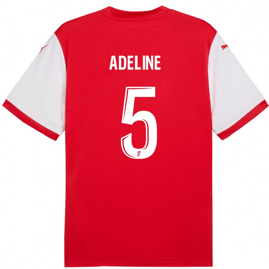 Kids Football Martin Adeline #5 Red White Home Jersey 2024/25 T-Shirt Canada