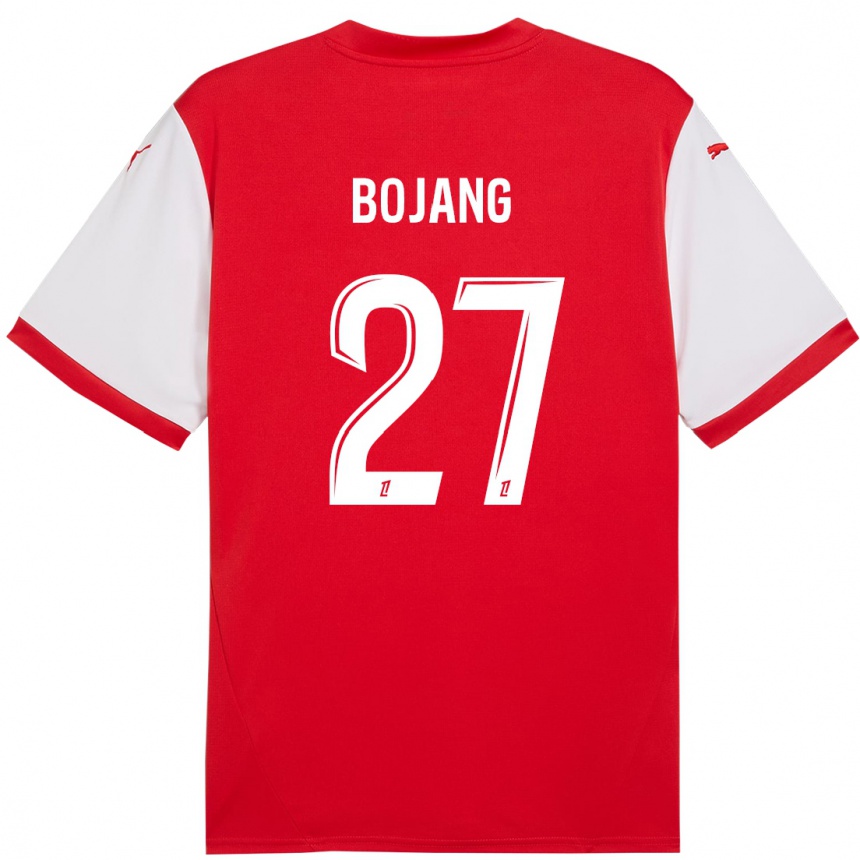 Kids Football Adama Bojang #27 Red White Home Jersey 2024/25 T-Shirt Canada