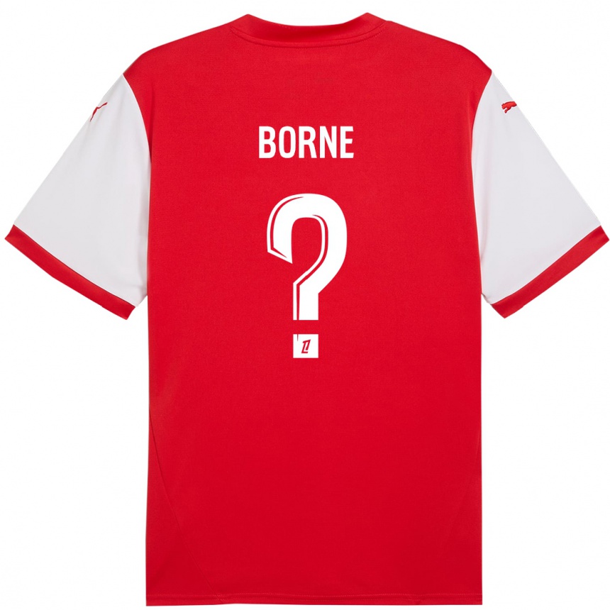 Kids Football Melvin Borne #0 Red White Home Jersey 2024/25 T-Shirt Canada