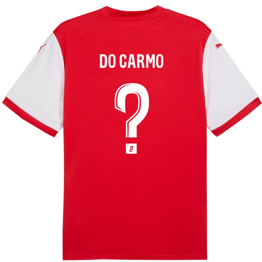 Kids Football Sophian Do Carmo #0 Red White Home Jersey 2024/25 T-Shirt Canada