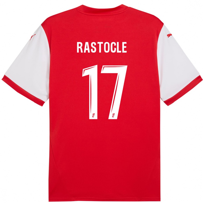 Kids Football Jade Rastocle #17 Red White Home Jersey 2024/25 T-Shirt Canada