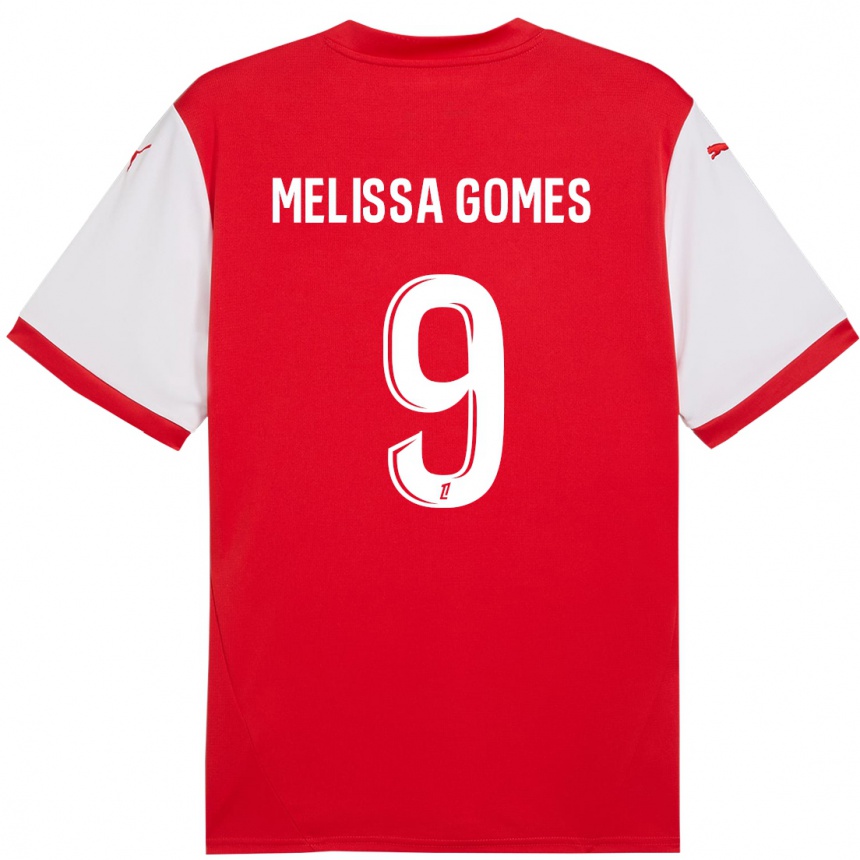 Kids Football Melissa Ferreira Gomes #9 Red White Home Jersey 2024/25 T-Shirt Canada