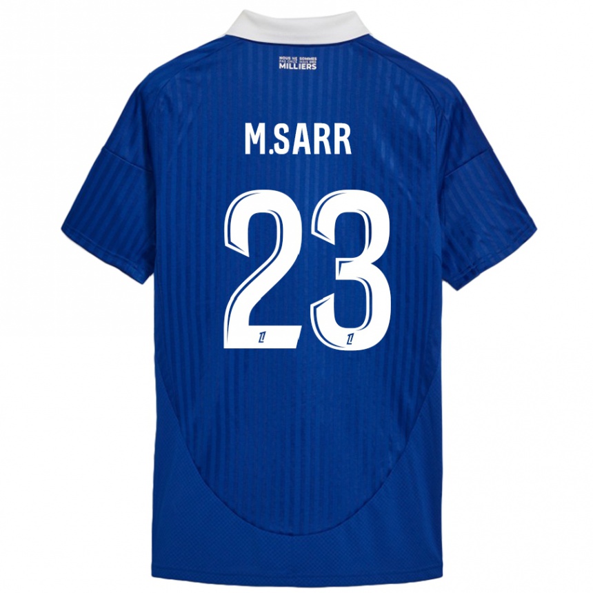 Enfant Football Maillot Mamadou Sarr #23 Bleu Blanc Tenues Domicile 2024/25 Canada